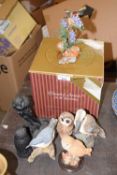 Small quantity of various modern bird figures