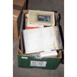 Box of various books