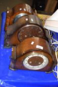 Three various mantel clocks