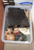 Box of various house clearance sundries