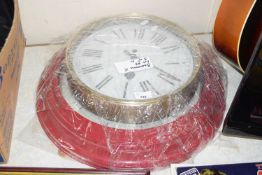 Two modern wall clocks