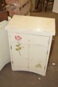 Two small painted cabinets