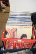 Large quantity of various records including Mick Jagger etc