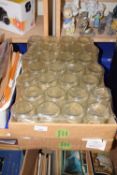 Two boxes of as new glass jars