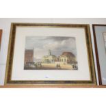 Framed coloured print