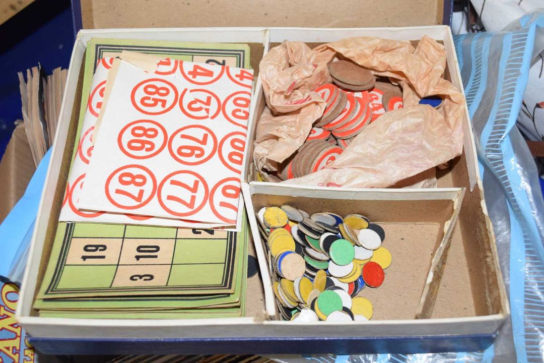 A vintage Chad Valley Lotto game, unchecked for completeness.