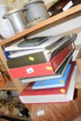 Quantity of assorted stamp albums and contents