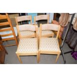 Four dining chairs
