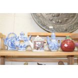 Various Oriental style ceramics