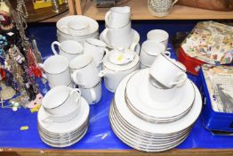 A Royal Worcester Classic Platinum part dinner set