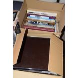 Two boxes of various hardback reference books etc