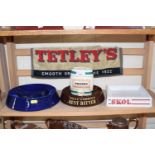 Quantity of assorted vintage pub collectables