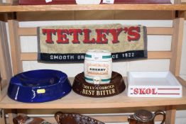 Quantity of assorted vintage pub collectables