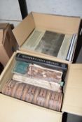 Two boxes of photograph and various other books