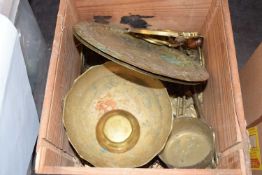 Quantity of various brass ware