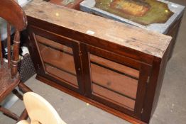 Small mahogany glazed cabinet