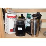 Various coffee making equipment
