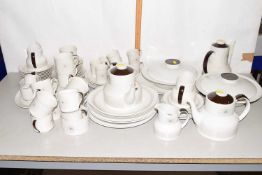 Quantity of Royal Doulton Morning Star tea, coffee and table wares