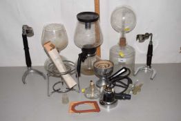 Quantity of assorted vintage coffee brewing materials
