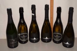 Six bottles of sparkling wine to include Prosecco