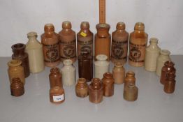 Quantity of stone ware bottles