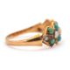 A late Victorian 15ct turquoise and pearl ring, set with round turquoise cabochons and split pearls, - Image 2 of 6