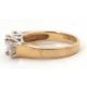 A 9ct CZ ring, the three round CZ's with tapering shoulders and plain band stamped 375 with - Image 5 of 8