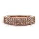 A diamond ring, set with three rows of small round brilliant cut diamonds, total estimated approx. - Image 6 of 6