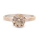 An 18ct champagne diamond solitaire ring, the round brilliant cut diamond, estimated approx. 1. - Image 1 of 9