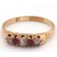 A ruby and diamond ring, set with old mine cut diamonds and mixed cut rubies, with plain band of - Image 6 of 7
