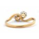 A 'toi et moi' diamond ring, the two Old European cut diamonds, total estimated approx. 0.63cts, - Image 4 of 9