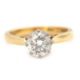 An 18ct diamond solitaire ring, the round brilliant cut dimaond, estimated approx. 1.29cts, colour - Image 1 of 7