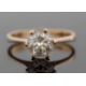 A pale yellow diamond ring, the round brilliant cut pale yellow diamond, estimated approx. 1. - Image 1 of 9
