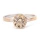 An 18ct champagne diamond solitaire ring, the round brilliant cut diamond, estimated approx. 1. - Image 8 of 9