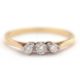 An 18ct three stone diamond ring, the three round brilliant cut diamonds, total estimated approx. - Image 1 of 7