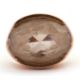 A 9ct smokey quartz ring, the oval smokey quartz in a horizontal tension settting, with split - Image 4 of 8