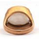 A 9ct smokey quartz ring, the oval smokey quartz in a horizontal tension settting, with split - Image 5 of 8
