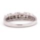 A 14K diamond ring, alternatively set with two baguette and two round brilliant cut diamonds, - Image 3 of 7