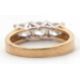A 9ct CZ ring, the three round CZ's with tapering shoulders and plain band stamped 375 with - Image 4 of 8