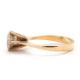 A pale yellow diamond ring, the round brilliant cut pale yellow diamond, estimated approx. 1. - Image 5 of 9