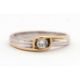 An 18ct bi-colour gold and diamond ring, the central round brilliant cut diamond, estimated - Image 1 of 6