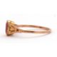 A synthetic ruby ring, the oval synthetic ruby with tapered shoulders and plain band stamped 9ct, - Image 2 of 8