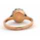 A turquoise cluster ring, the cluster composed of small turquoise cabochons, in raised mount with - Image 4 of 6