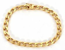 A curblink bracelet, with integrated box clasp stamped '461 B', 19cm long, 26.8g