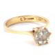 A pale yellow diamond ring, the round brilliant cut pale yellow diamond, estimated approx. 1. - Image 8 of 9
