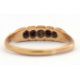 A ruby and diamond ring, set with old mine cut diamonds and mixed cut rubies, with plain band of - Image 5 of 7