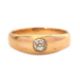 A single stone diamond ring, the old mine cut diamond, estimated approx. 0.35cts, with tapered - Image 1 of 7