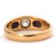 A single stone diamond ring, the old mine cut diamond, estimated approx. 0.35cts, with tapered - Image 3 of 7