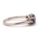 A three stone sapphire and diamond ring, the central old mine cut diamond, estimated approx. 0. - Image 2 of 9