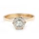 A pale yellow diamond ring, the round brilliant cut pale yellow diamond, estimated approx. 1. - Image 2 of 9